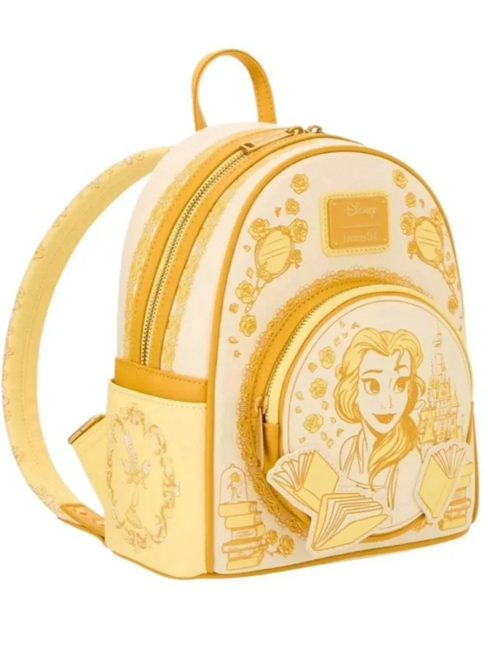 Loungefly Beauty & The Beast Belle Tonal Sketch Portrait Mini Backpack Bag NWT